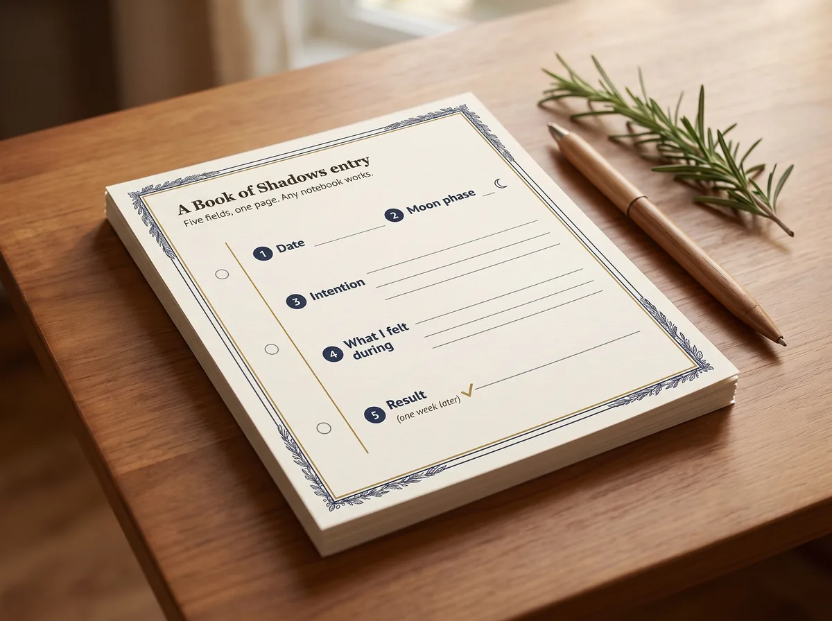 Printable Book of Shadows starter pages