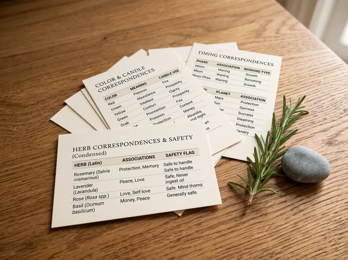 Printable correspondence quick-cards